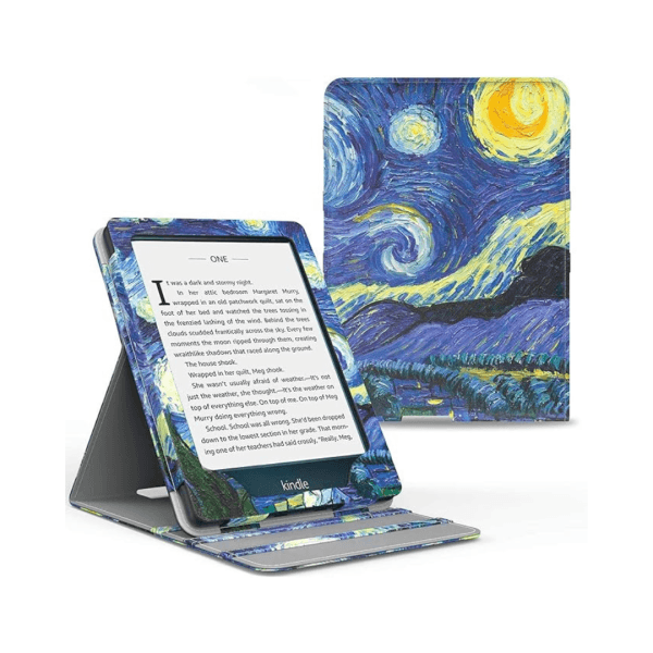 WB Capa Kindle Paperwhite 11ª Geração 2021 - Silicone Flexível - Vertical Van Gogh