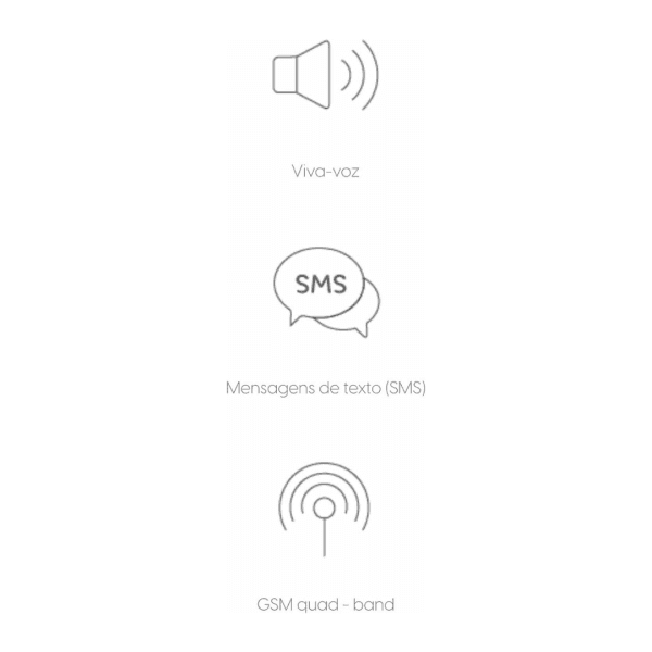 Telefone de Mesa GSM Fixo Rural GSM100 Elgin Chip QuadBand Preto - Imagem 6