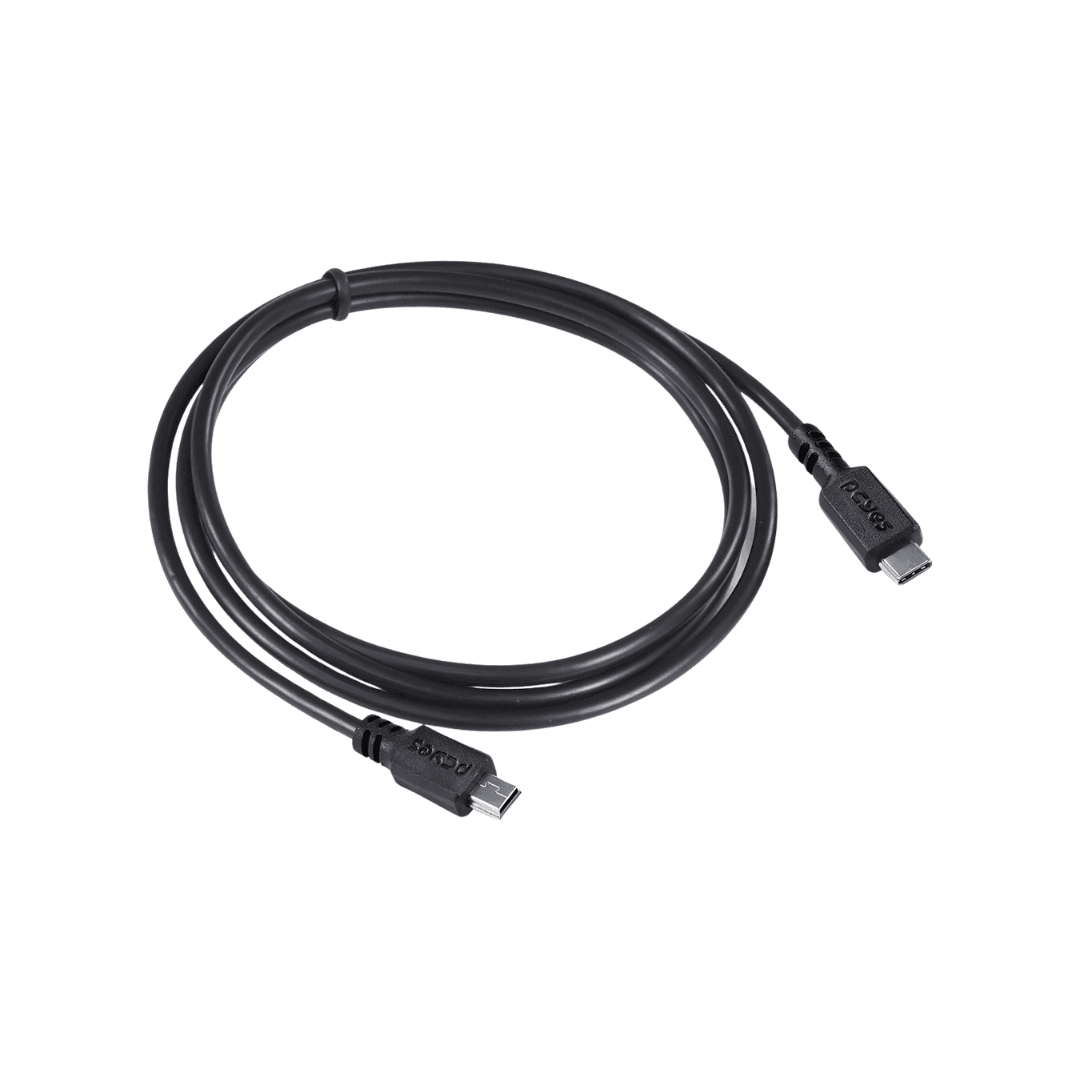 CABO USB TIPO C PARA MINI USB B 2.0 PARA TYPE C TIPO C 1 METRO PRETO - PCYES