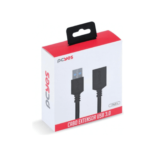 CABO EXTENSOR USB A 3.0 MACHO PARA USB A 3.0 FÊMEA  PURO COBRE 1 METRO - PCYES - Imagem 5