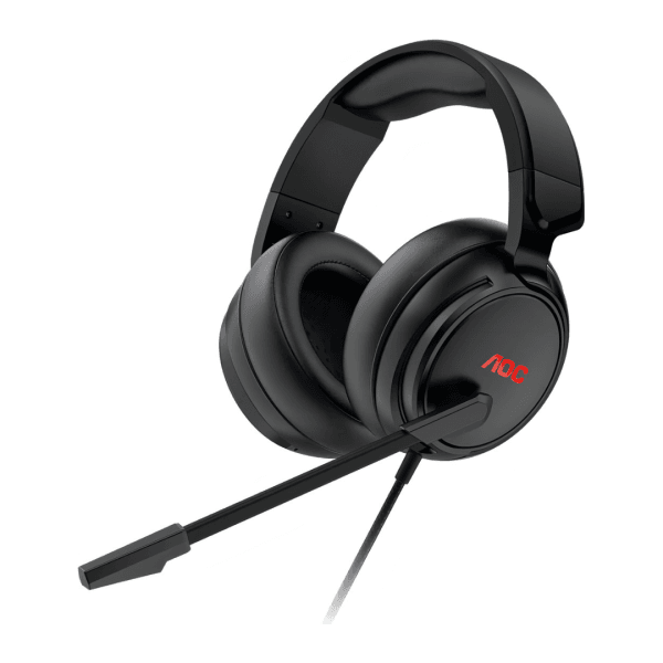 Headset Gamer AOC GH100, Drivers 50mm, Preto, GH100B-FG