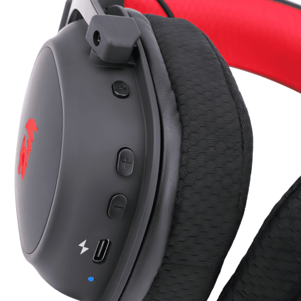 Headset Gamer Redragon Zeus Pro Preto Sem Fio 7.1 H510-PRO - Imagem 6