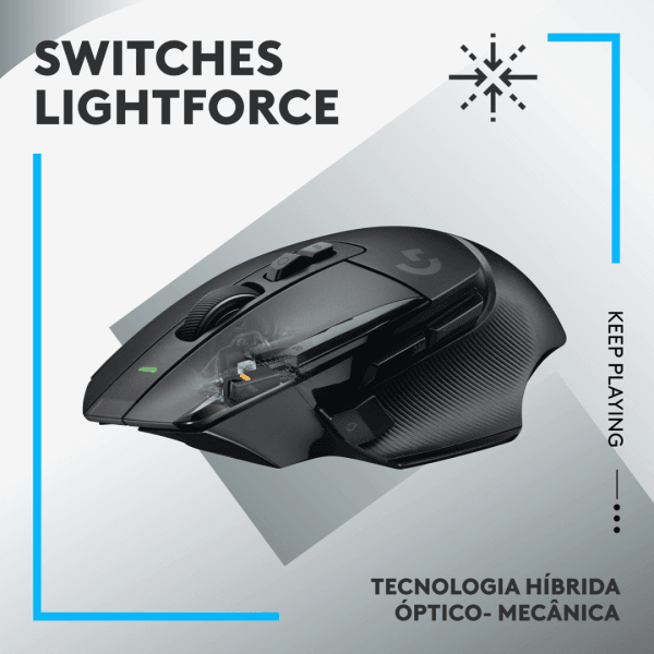 Mouse Gamer Logitech G502 X com Switch LIGHTFORCE - Imagem 3