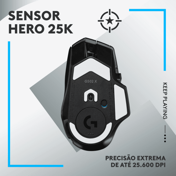 Mouse Gamer Logitech G502 X com Switch LIGHTFORCE - Imagem 5