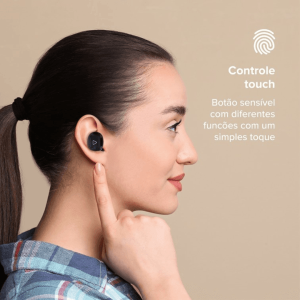Fone De Ouvido Sem Fio Air Pro Go 2.0 I2go Até 20h Bateria Cor Preto - Imagem 6