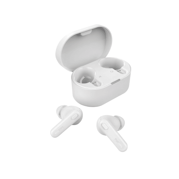 Fone de ouvido sem fio TWS Philips TAT1108WT/00 - bluetooth com microfone Branco