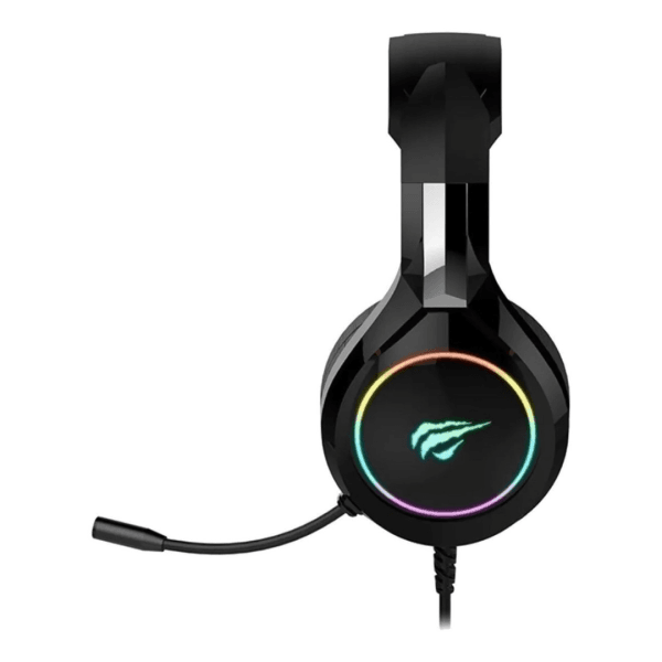 Havit HV-H2232d - Headphone, Gamer, Iluminação RGB, com Microfone, Falante de 50mm, Conector 3.5mm - Imagem 4