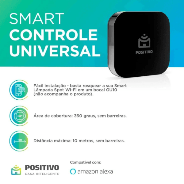Smart Controle Universal Wi-Fi Positivo Casa Inteligente, All-in-One - Imagem 4