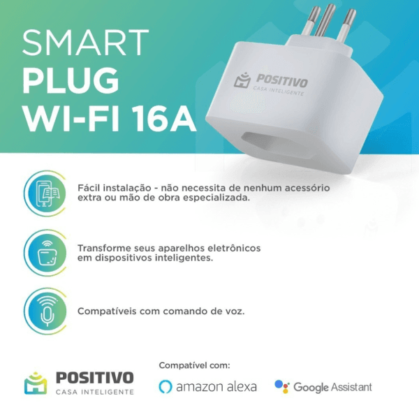 Smart Plug Max Wi-Fi Positivo Casa Inteligente, 16A, NBR 14136 - Imagem 6