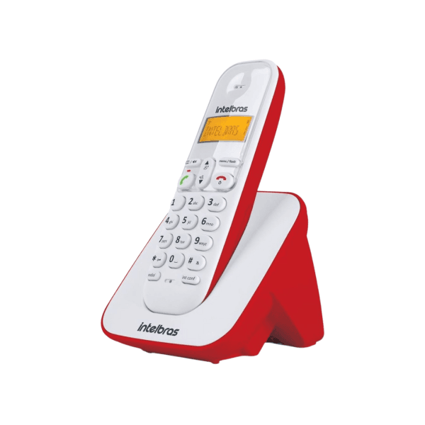 Telefone Sem Fio TS 7510 Branco/Vermelho Intelbras - Imagem 2