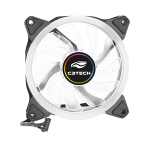 C3Tech Cooler Fan para Gabinete F11-L220RGB 12CM com iluminacao RGB e conector ARGB 6 pinos
