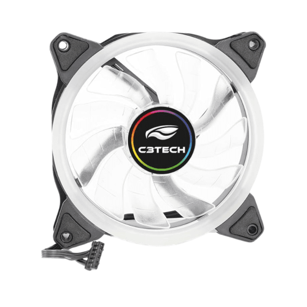 C3Tech Cooler Fan para Gabinete F11-L220RGB 12CM com iluminacao RGB e conector ARGB 6 pinos