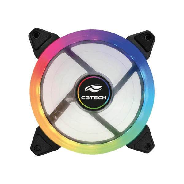 C3Tech Cooler Fan para Gabinete F11-L220RGB 12CM com iluminacao RGB e conector ARGB 6 pinos - Imagem 2