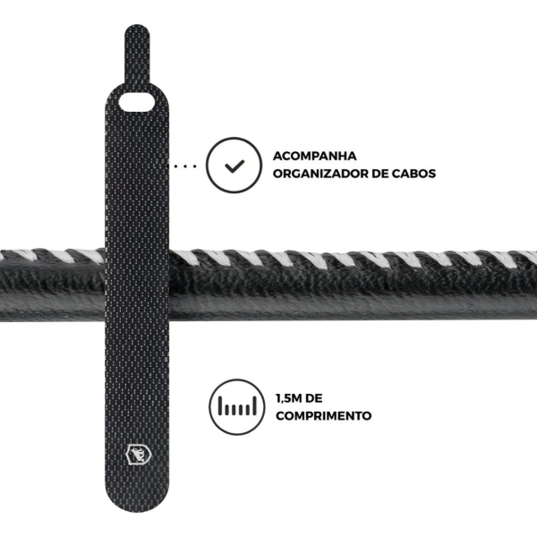 Cabo Turbo Militar Tipo C / USB 1.5 Metros BR2WSDFFX GShield - Imagem 4