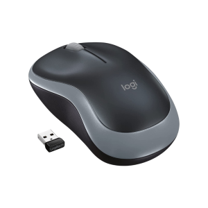 Mouse sem fio Logitech M185 2.4GHz com receptor USB Cinza
