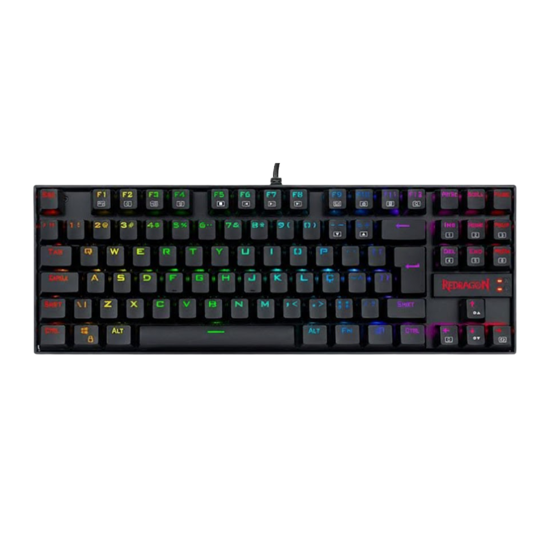 Teclado Magnetico Gamer Redragon Kumara Pro, RGB, Switch Azul, Preto, K552RGB-PRO-PT-BLUE