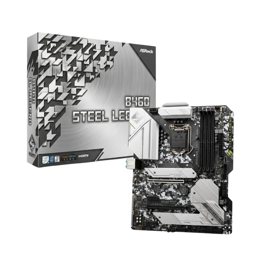 Placa Mãe Asrock B460 Steel Legend Lga 1200 Atx